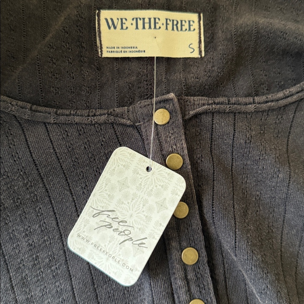New Free People Hope Henley Top for Women Pure Cotton - Picture 13 of 14